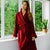 Unisex Dressing Gown - Duchess Claret Main | Bown of London